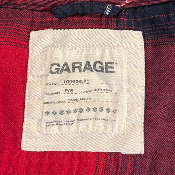 Garage: Plaid boyfriend shirt - Picture 3 of 3